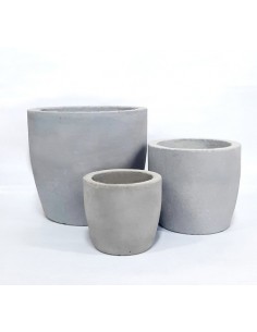 942231-MLA45980039551_052021,Vaso Combo X3, Nº1, Nº2 Y Nº4 Macetas Fibrocemento