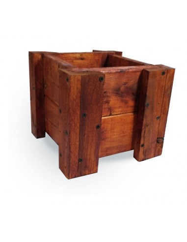 659676-MLA45880699556_052021,Cubo 20x20cm Interno Maceta Madera Eucalipto