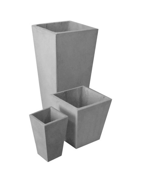 790052-MLA44516641762_012021,Macetas De Fibrocemento Piramidal  22x21x14 Deco Y Diseño