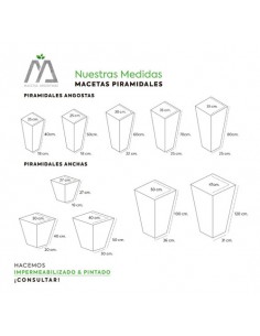 761867-MLA45016771369_022021,Macetas De Fibrocemento Piramidal 30x25x18 2