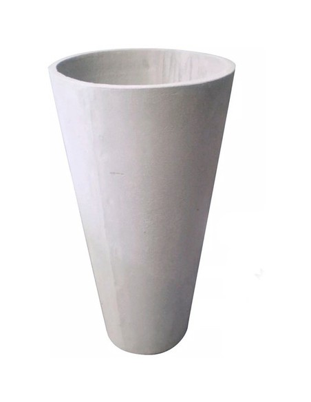 634284-MLA31016986037_062019,Maceta Fibrocemento 40x30x20 Cono Decoracion Jardin Plantas