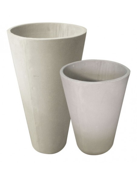 763097-MLA31016974743_062019,Maceta Fibrocemento 40x30x20 Cono Decoracion Jardin Plantas