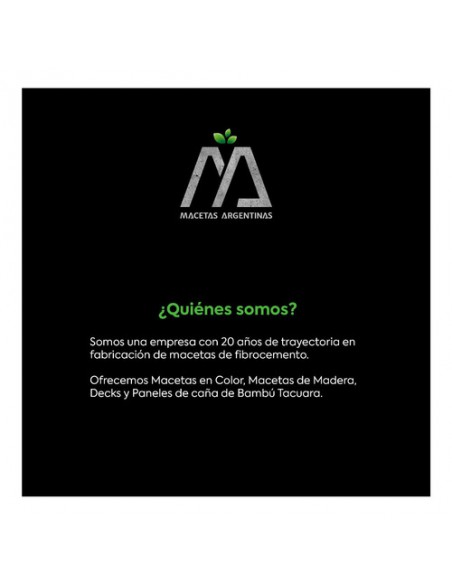 974815-MLA43400812420_092020,Macetas De Fibrocemento Prisma 20x20x60