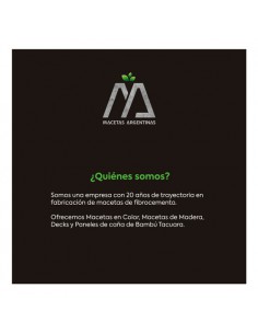 646162-MLA32569489398_102019,Maceta Fibrocemento Prismas 40x40x80 Moderno 2