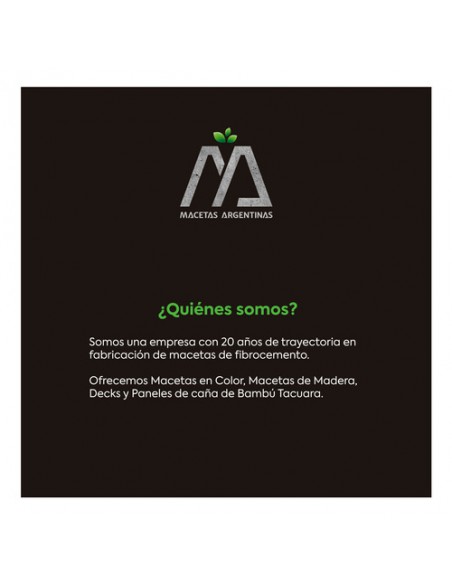 924712-MLA32569493562_102019,Maceta Fibrocemento Prismas 40x40x80 Moderno