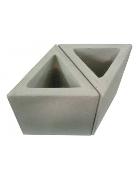 903448-MLA45090968848_032021,Maceta Fibrocemento Triangular 7x7x7 Deco