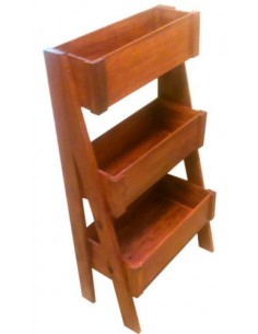 740764-MLA31015579498_062019,Macetas Jardinera Vertical Triple Madera De Eucalipto Deco