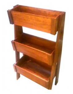 740764-MLA31015579498_062019,Macetas Jardinera Vertical Triple Madera De Eucalipto Deco 2