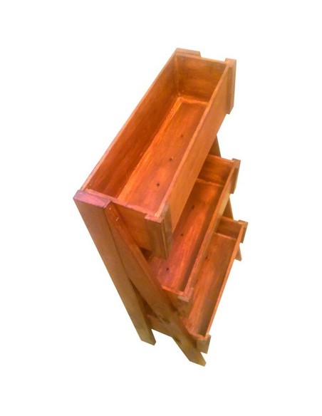 650052-MLA31015593134_062019,Macetas Jardinera Vertical Triple Madera De Eucalipto Deco