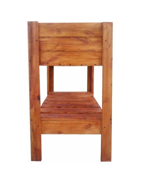 727803-MLA31037564613_062019,Maceta Huerto Madera Eucalipto Alimento Sustentable Organico