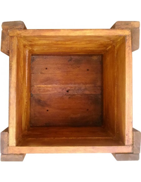 883004-MLA25663648688_062017,Macetas Cubo Madera De Eucalipto 40x40x40 Para Exterior