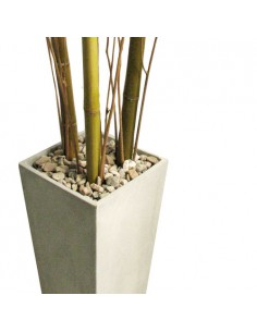 343925-MLA25522642915_042017,Combo Maceta Piramidal Fibro 60x30x22 Piedra Mimbre Caña 2