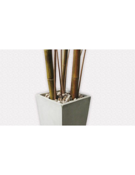 466825-MLA25522642894_042017,Combo Maceta Piramidal Fibro 60x30x22 Piedra Mimbre Caña