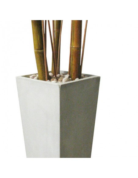 383925-MLA25522679451_042017,Combo Jardin Maceta Piramidal Fibro 50x25x18 Piedra Mimbre