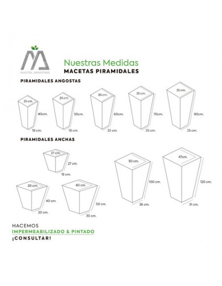 908449-MLA44815344094_022021,Deco Combo  Maceta Piramidal Color 70x35x25 Piedra Mimbre