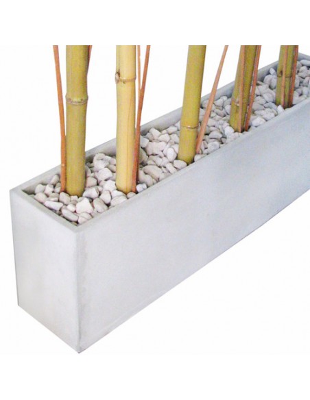 333225-MLA25392471790_022017,Combo Maceta Jardinera Fibro 100x20x30 +piedra+mimbre+cañas