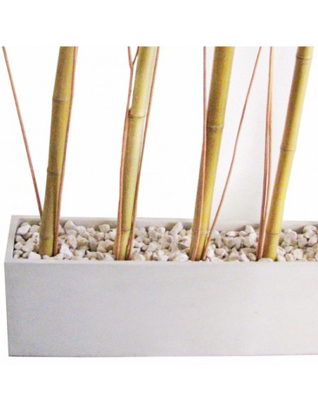 556225-MLA25392469963_022017,Combo Maceta Jardinera Fibro 100x20x30 +piedra+mimbre+cañas