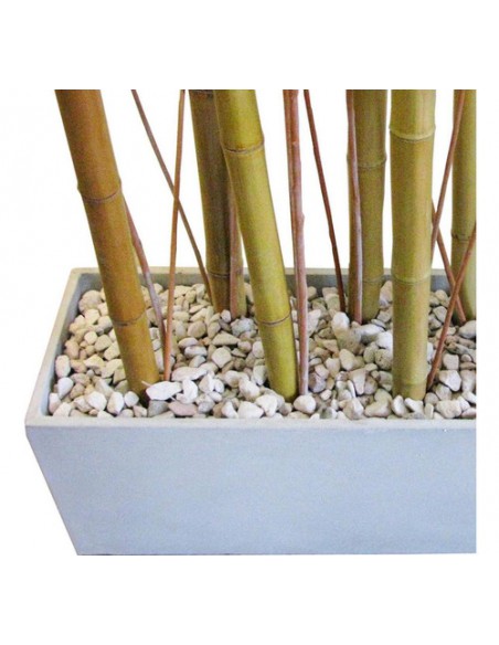 842228-MLA31080309522_062019,Combo Maceta Jardinera Fibro 100x30x30 +piedra+mimbre+cañas