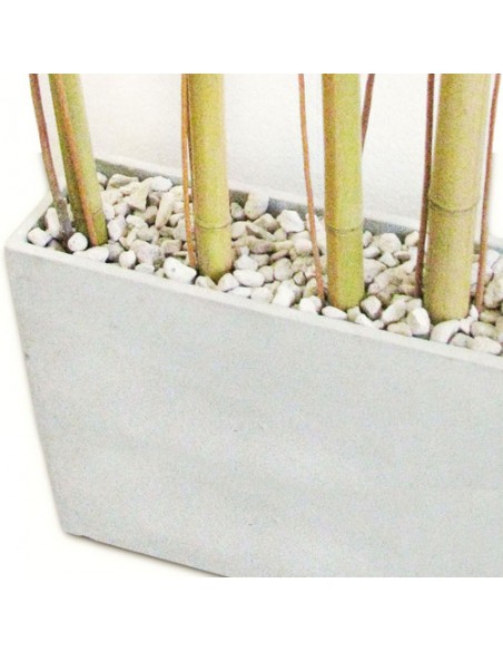 806282-MLA25678167233_062017,Combo Maceta Jardinera Fibro 60x20x40 +piedra+mimbre+cañas