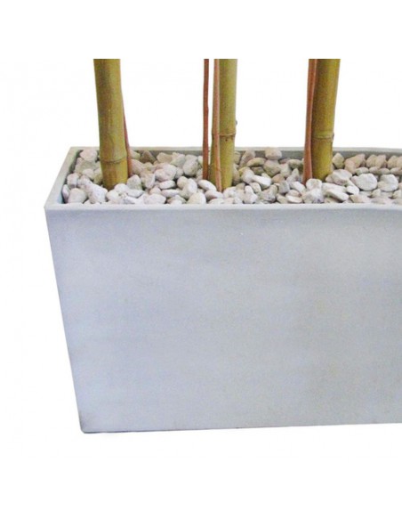 838894-MLA25678132028_062017,Combo Maceta Jardinera Fibro 80x20x40 +piedra+mimbre