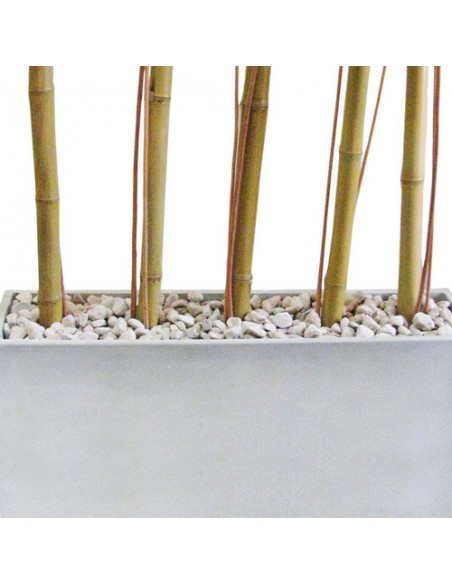 822060-MLA25678130200_062017,Combo Maceta Jardinera Fibro 80x20x40 +piedra+mimbre