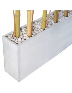 914462-MLA25678083343_062017,Combo Maceta Jardinera Fibro 100x20x40 +piedra+mimbre+cañas