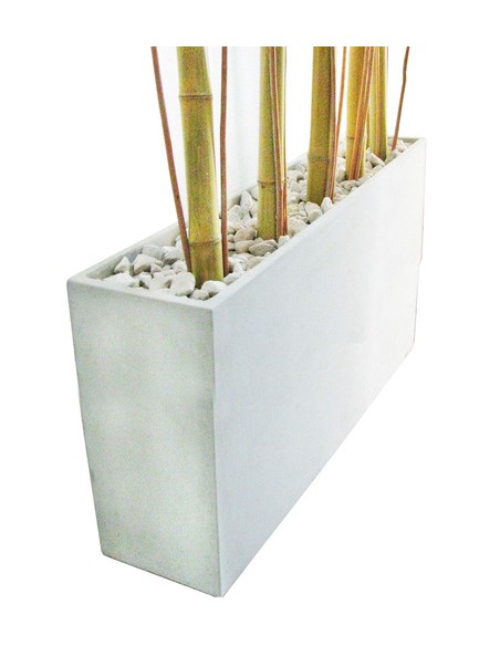 638254-MLA25678083000_062017,Combo Maceta Jardinera Fibro 100x20x40 +piedra+mimbre+cañas